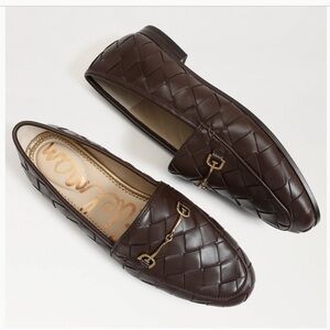 Sam Edelman Loraine Woven Loafer Chocolate Brown